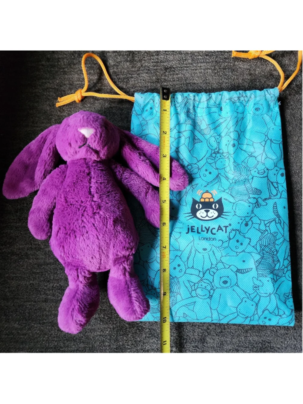 Jellycat Bashful Allium Bunny Small Purple Plush 7